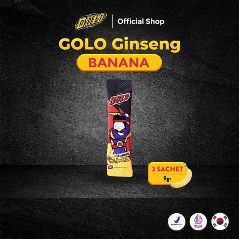 GOLO Ginseng Banana 3 Sachet