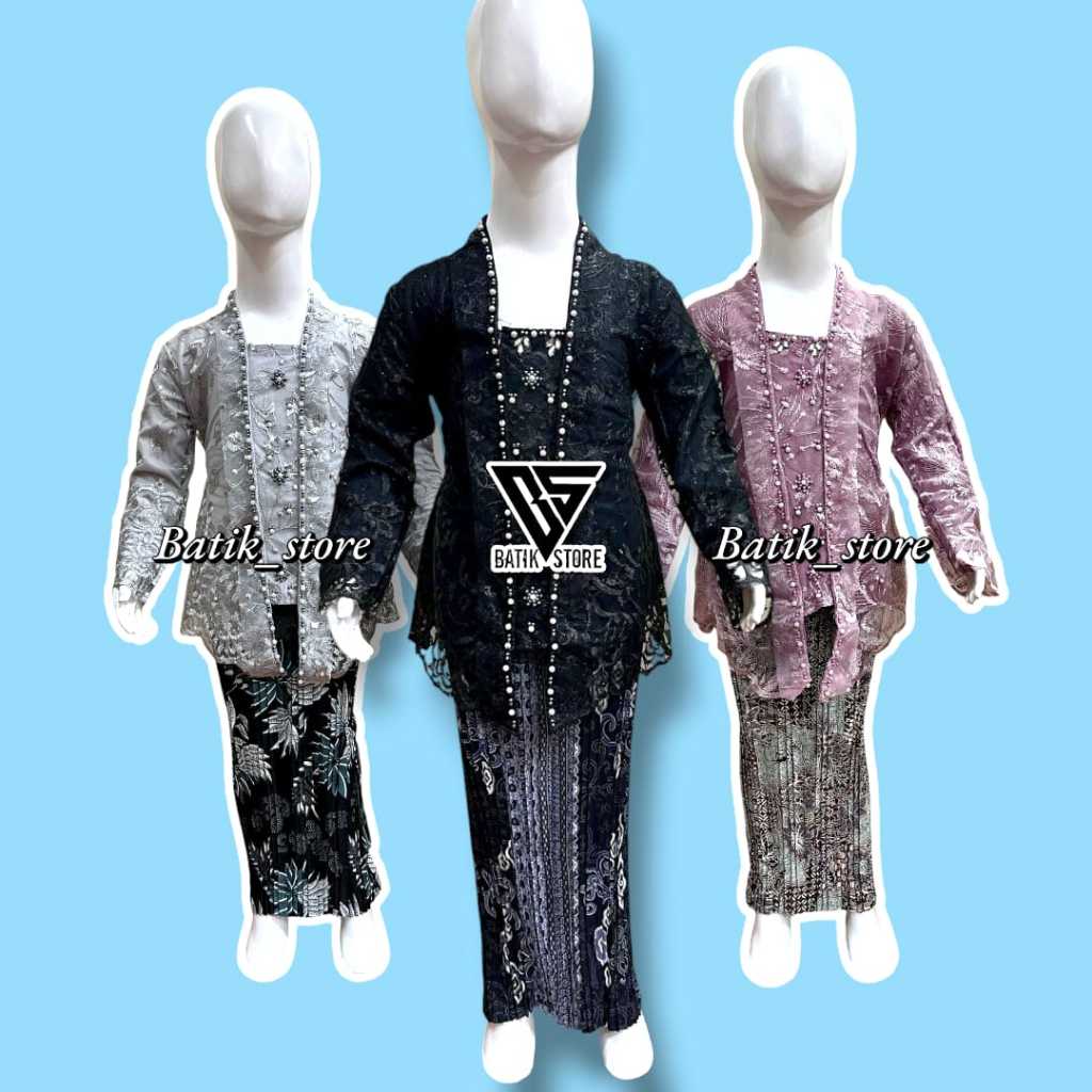 Kebaya Kutu Baru Anak/Kebaya Pesta/Kebaya Wisuda Anak/Set Kebaya Modern/Kebaya Anak Tanggung