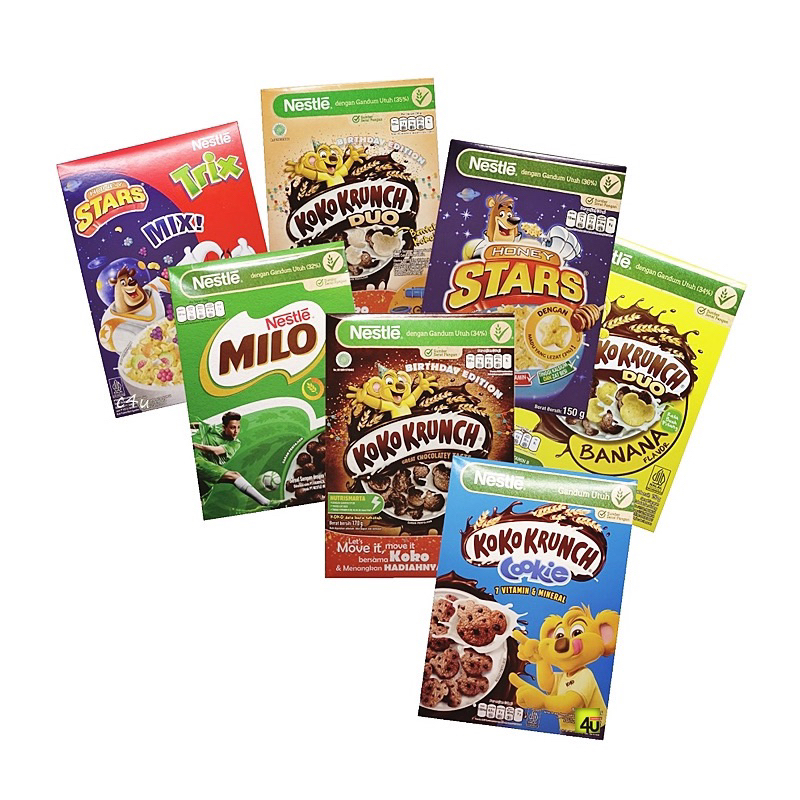 

Nestle Sereal - BOX KECIL - MILO / HONEY STARS / KOKO KRUNCH / TRIX / BANANA