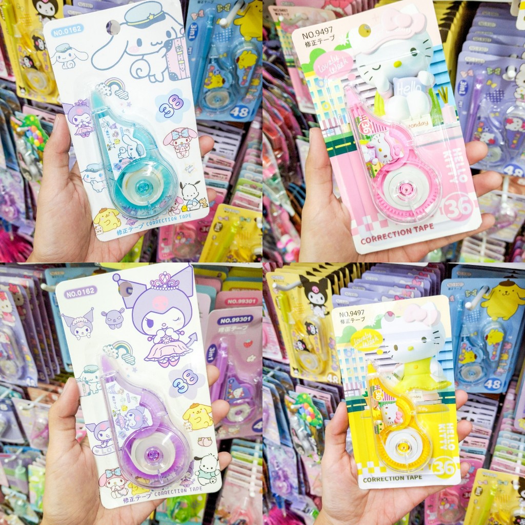

CORRECTION TAPE STIPO TIPE X SANRIO HELLO KITTY ALAT TULIS STATIONERY KADO ANAK LUCU HAMPERS SOUVENIR ULANG TAHUN
