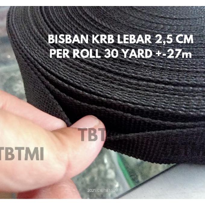 

berkualitas ROLL TALI WEBBING BISBAN MERK KRB TEBAL LEBAR 25CM