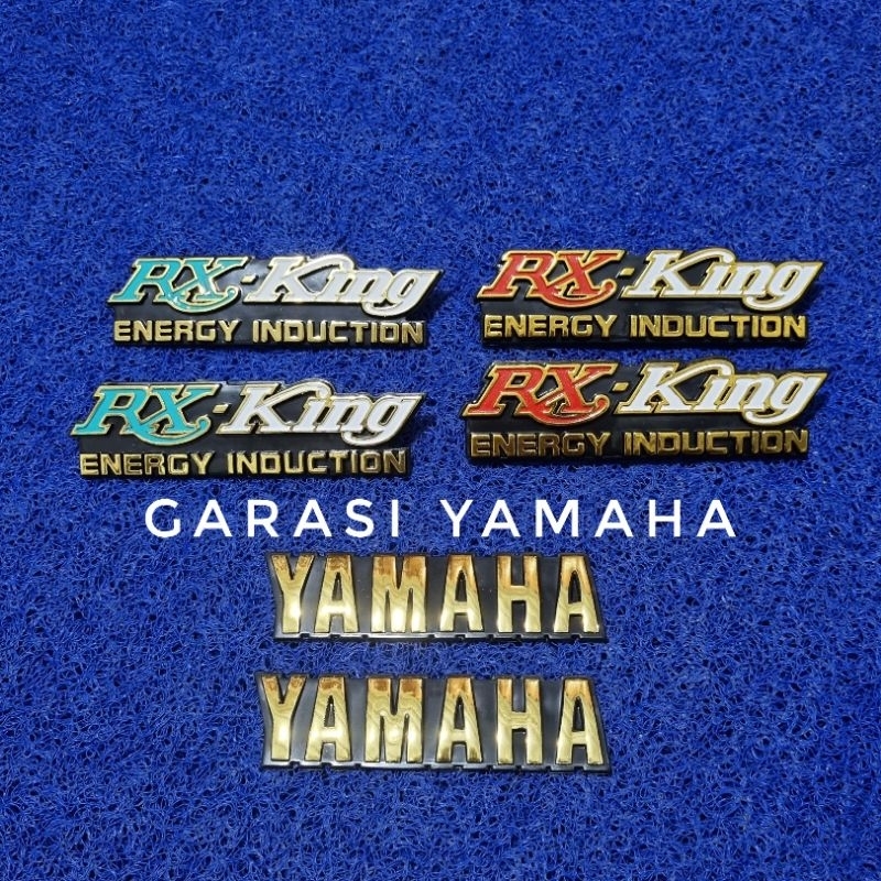 LOGO EMBLEM YAMAHA LOGO EMBLEM RX KING BOX AKI RX KING EMBLEM BOX AKI EMBLEM TANGKI RX KING SEPASANG