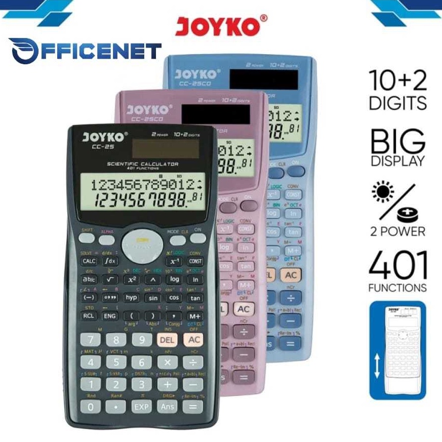 

KALKULATOR JOYKO CC25CO SCIENTIFIC 41 FUNCTIONS CALCULATOR u H1L3