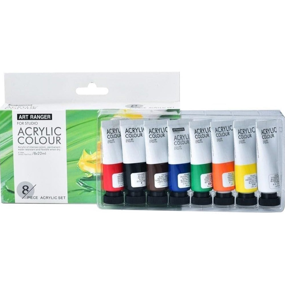 

Art Ranger Regular Acrylic Set 8 x 22ml Cat Akrilik k DA8