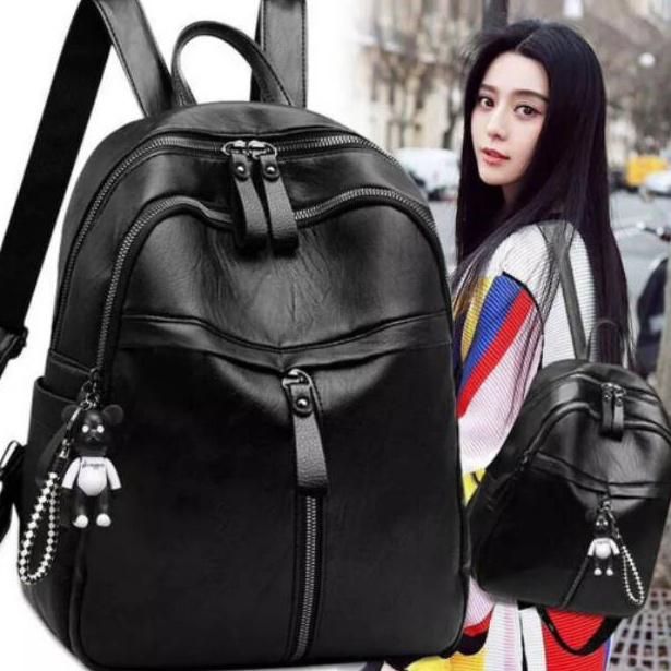 DLSHA  224 TAS RANSEL KULIT WANITA BACKPACK FASHION TAS REFENRENSI IMPORTGRATIS GANTUNGAN x B3C4