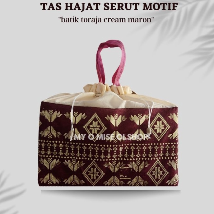 

KI3 1 LUSIN 12 PCS TAS HAJATTAS BERKATANTAS HAJATAN MOTIF