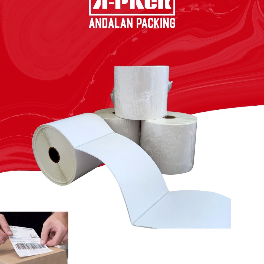 

Potongan Kertas Sticker Thermal Sticker Berkode Paper Thermal A6 1 x 15mm