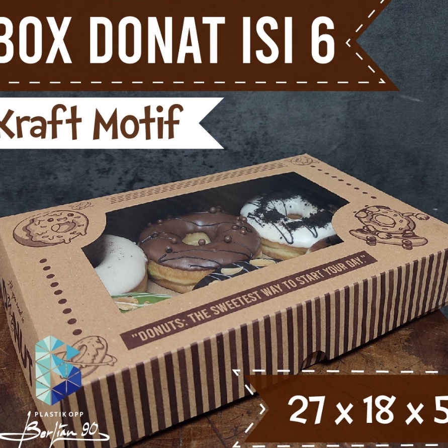 

Termurah Dus Box Kotak Donat Isi 6 Motif Jendela Windows Isi 5 Pcs Model terbaru Bahan Kraft Tebal Termurah Kotak Dounut Dus Donut