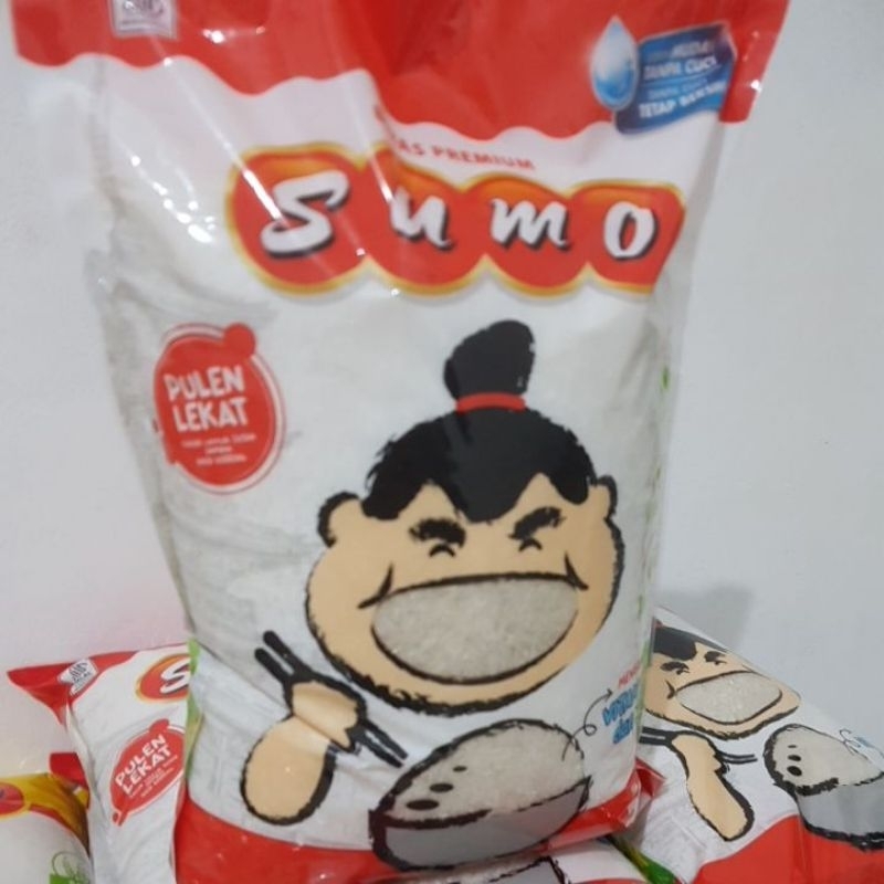 

New Sumo Merah 5kg Beras Fortifikasi Khusus Pulen Wangi Super Premium Rice 5 kg Kemasan Baru