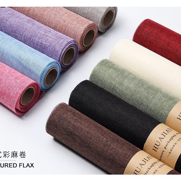 

KP8 Kertas Bunga RollColor jute rollkain jutewrapping paperkertas buket bunga grosir