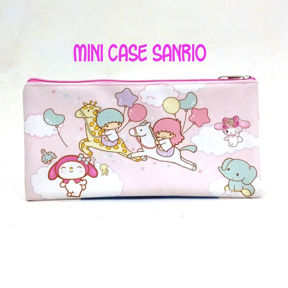 

EKSTRA PROMO Mini Case Character Sanrio Pink Muda Pencil Case Stationary Organizer Tempat Penyimpanan Alat Tulis