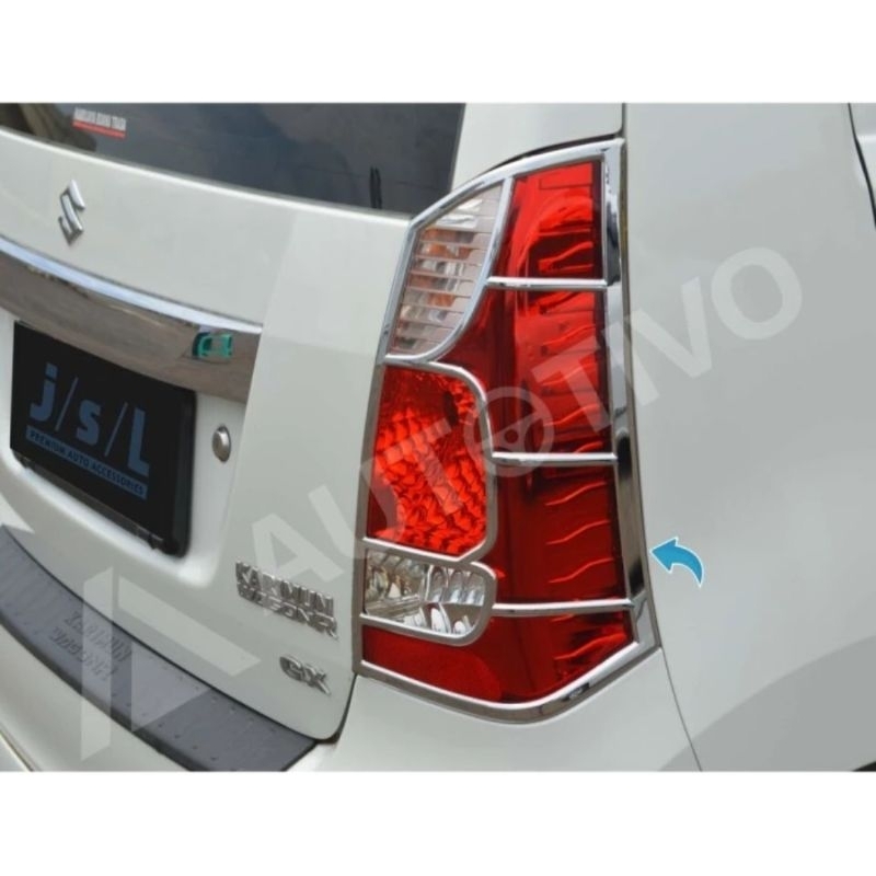 Garnish Lampu Belakang Karimun Wagon R Chrome
