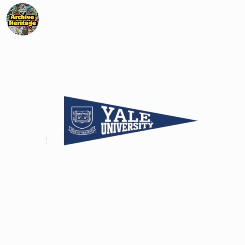 

sticker Yale University logo campus universitas stiker