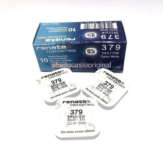 DISKON BESAR BATERAI RENATA SR521SW  379 521 SR521 521SW ORIGINAL