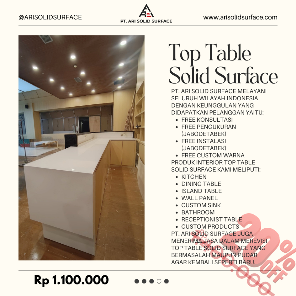 Top Table Solid Surface