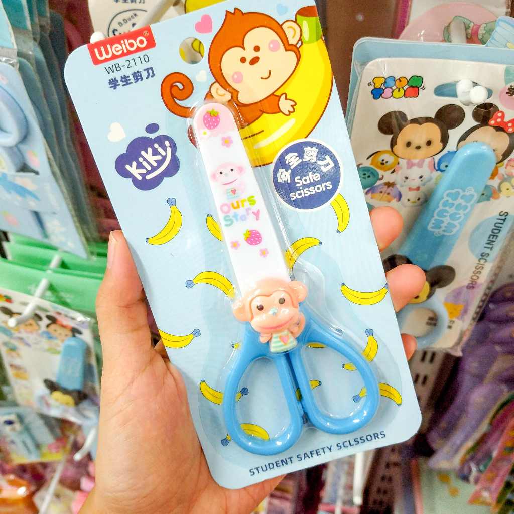 

GUNTING ANAK KARAKTER MONYET BIRU BLUE MONKEY BANANA STAR LUCU STATIONERY ALAT TULIS SEKOLAH HAMPERS SOUVENIR ULANG TAHUN