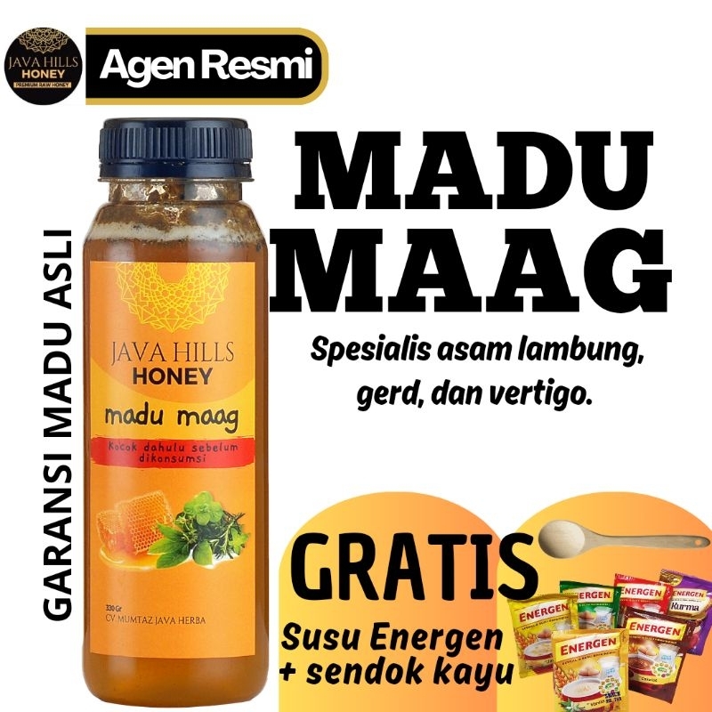 

JAVA HILLS HONEY MADU MAAG, ATASI ASAM LAMBUNG, MAAG, VERTIGO DAN MASALAH PENCERNAAN | JAVAHILLS