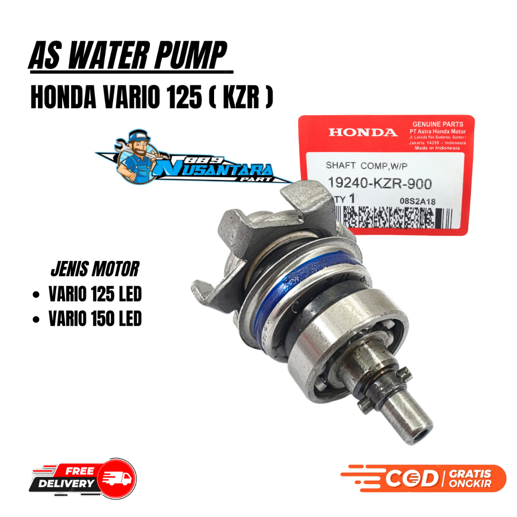 AS WATER PUMP ASSY RADIATOR VARIO 125 OLD / F1 TECHNO / LED  / VARIO 150 OLD