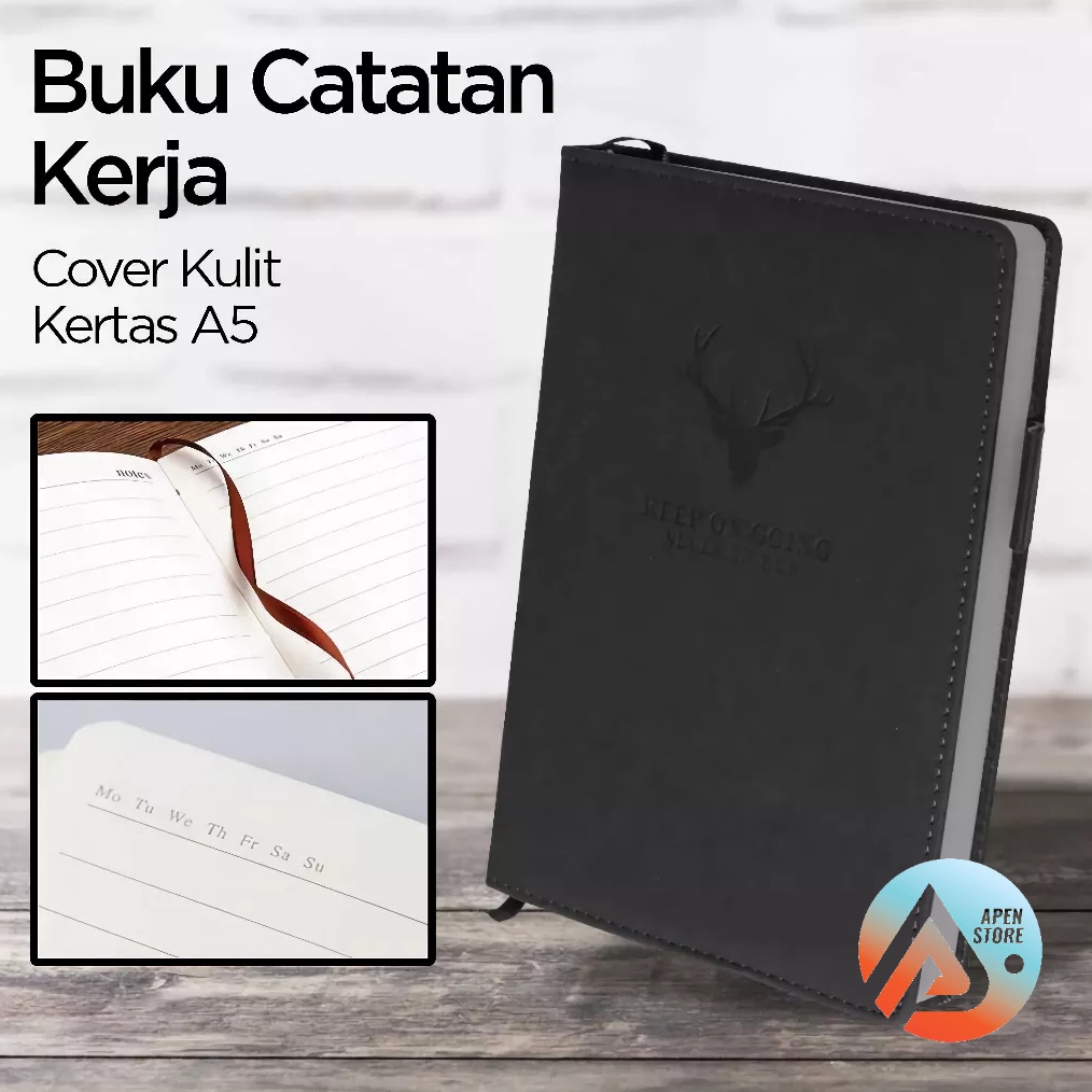

MAKSIMAL APEN Buku Catatan Kerja Notebooks Cover Kulit Kertas A5 CW525