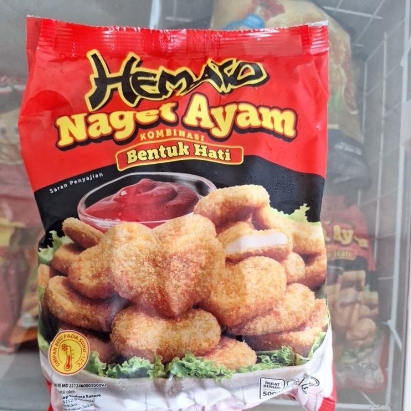 

HEMATO Naget Ayam bentuk hati 500 gr