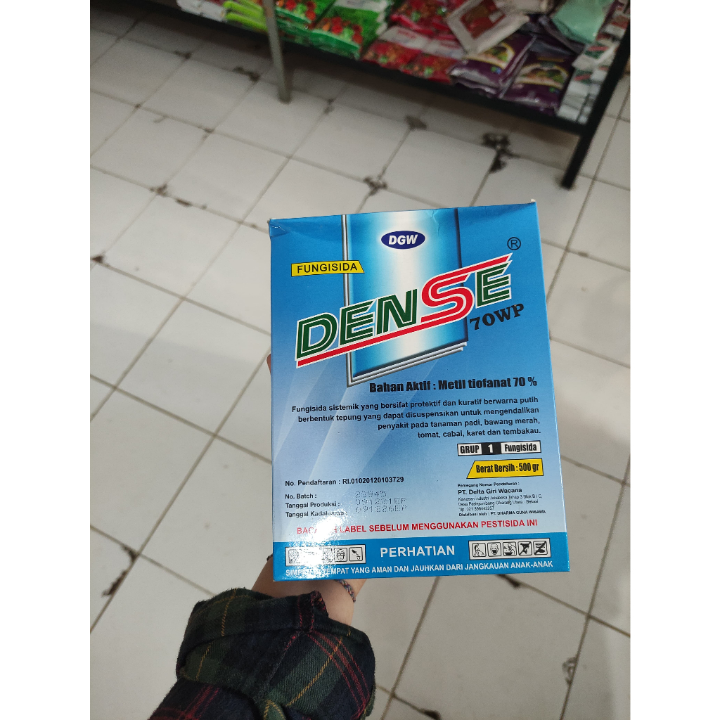 DENSE BUBUK 500GR FUNGISIDA 70WP sistemik untuk bercak kering,blas DLL
