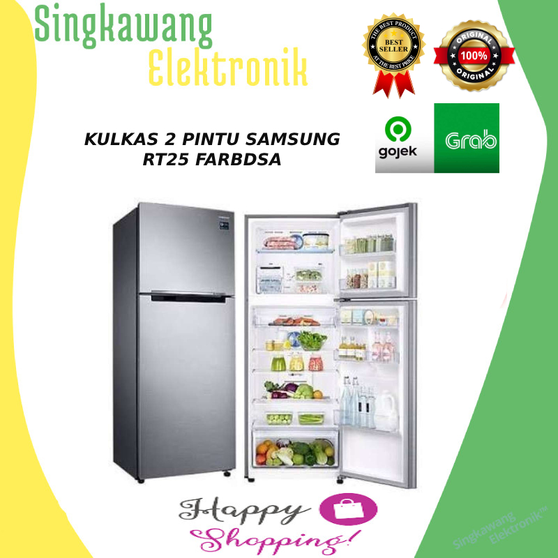 KULKAS 2 PINTU SAMSUNG RT25 FARBDSA