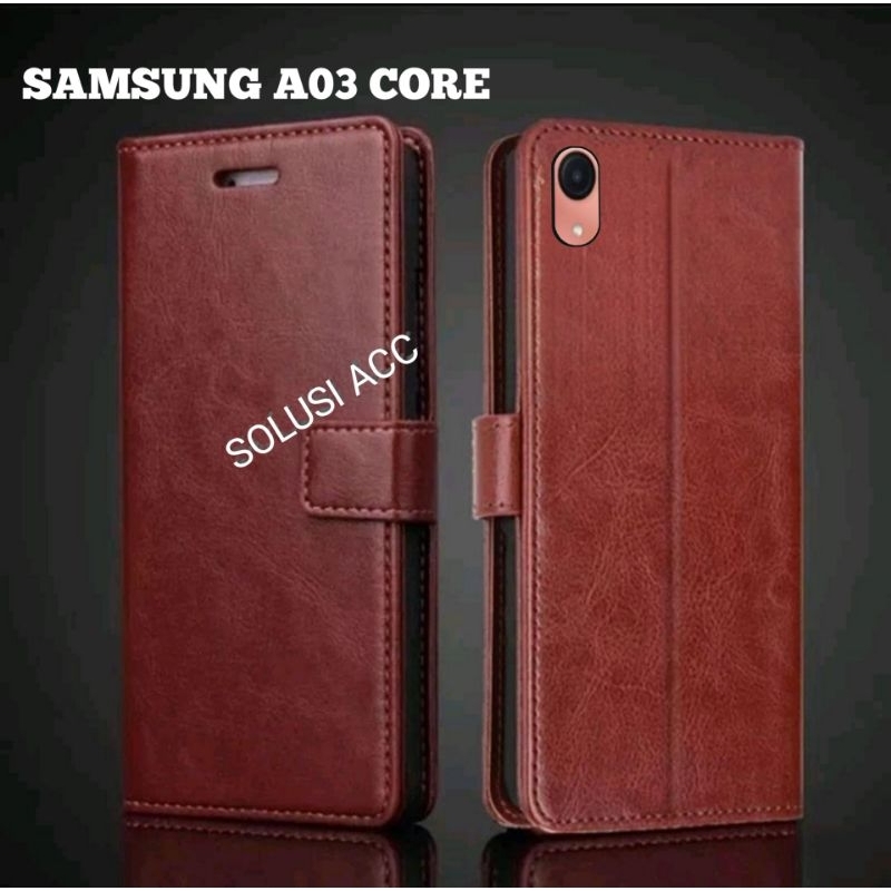 CASE DOMPET SAMSUNG A03 CORE FLIP COVER WALLET SARUNG HP CASING HP