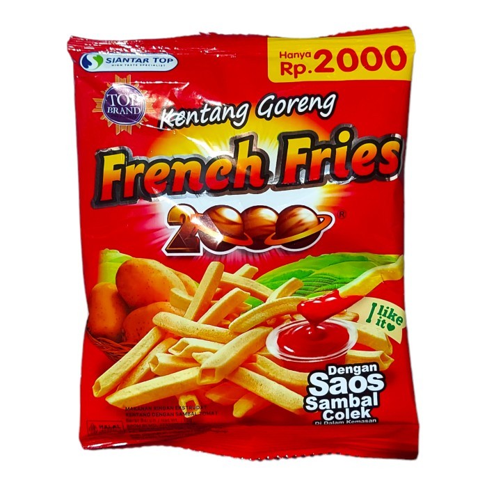 

FRENCH FRIES 2000 Snack Kentang Goreng dengan Saus Sambal Tomat Colek 15 gr