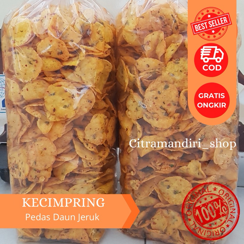 

pink 1 KG Kecimpring Pedas Daun Jeruk / Comring Pedas Daun Jeruk / Cemilan khas Kuningan