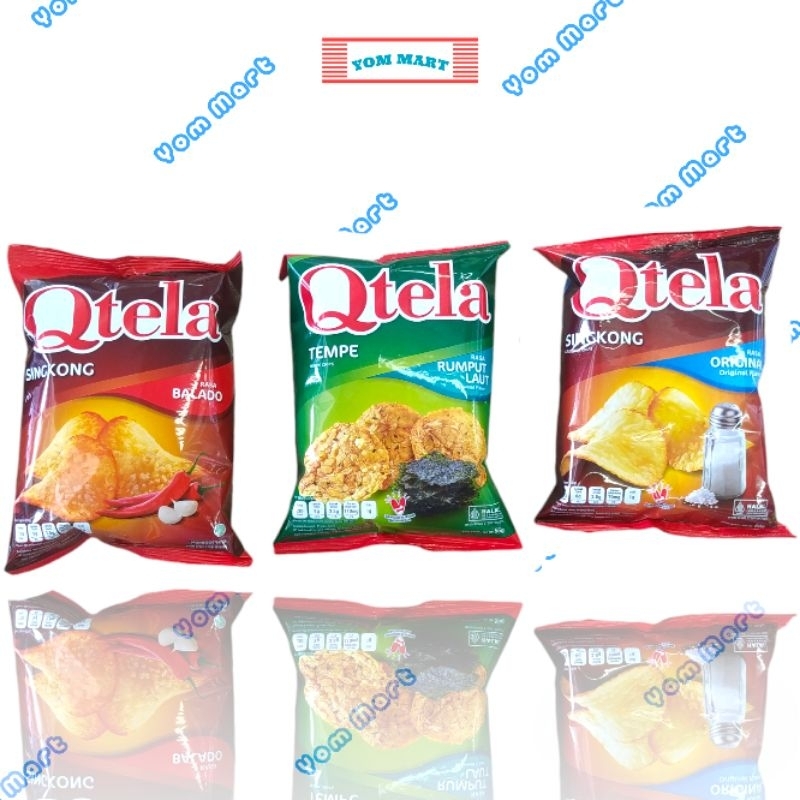 

QTELA KERIPIK SINGKONG DAN TEMPE ORIGINAL, PEDAS, RUMPUT LAUT60G