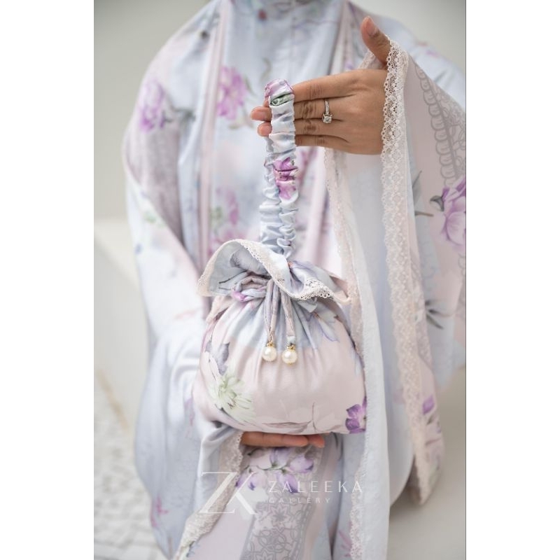 Mukena 2in1 Satin Silk Motif 4 Warna Cantik