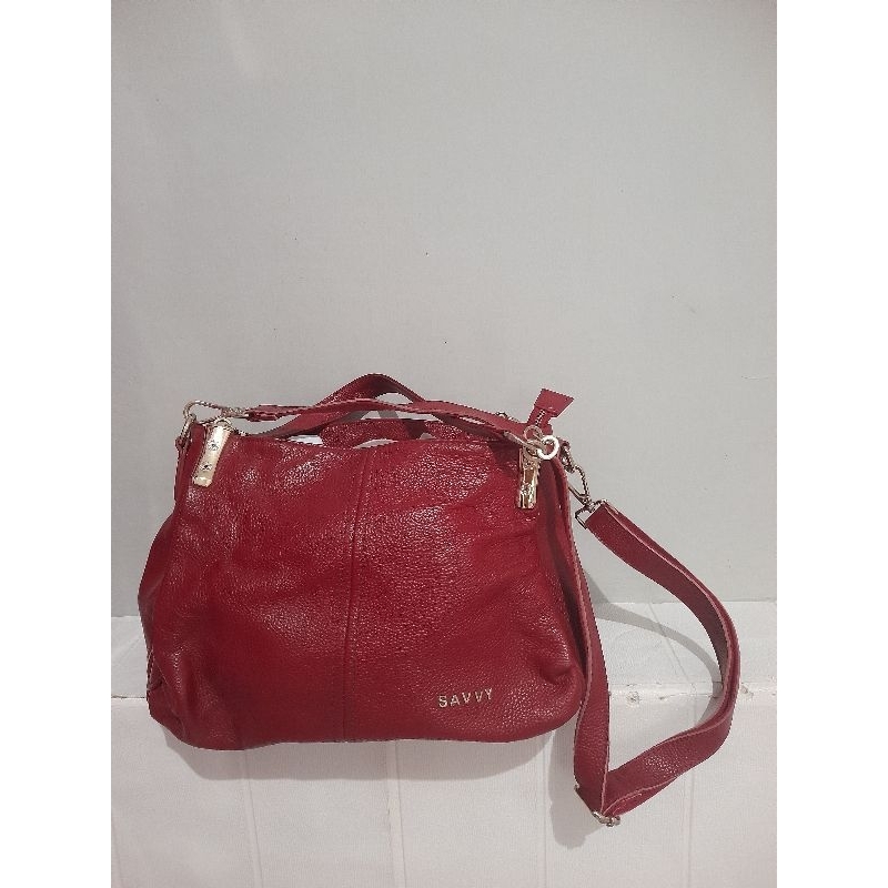 Preloved Tas Savvy Maroon