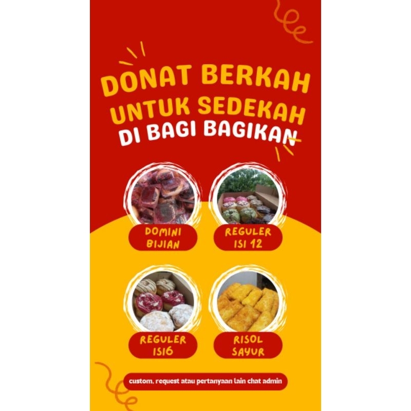 

Donat berkah untuk sedekah