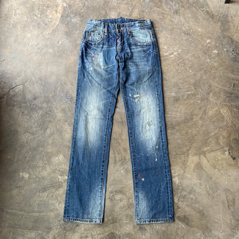 Jeans Denim Dsquared2 Indigo Washed Feeding Second Original