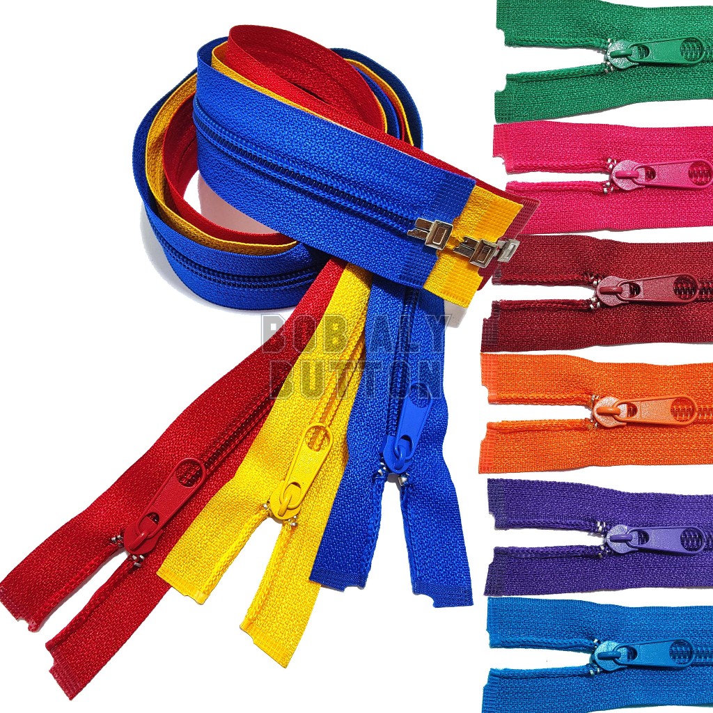 Sleting Jaket / Resleting Jaket Gigi Halus / Resleting Panjang 60 cm