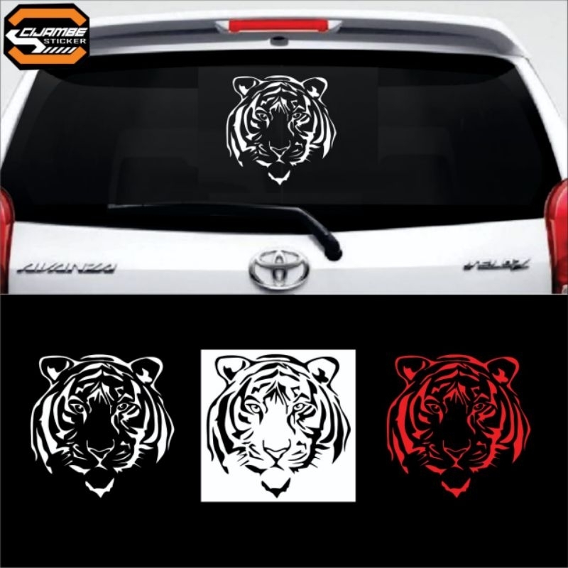 

stiker cutting kepala macan