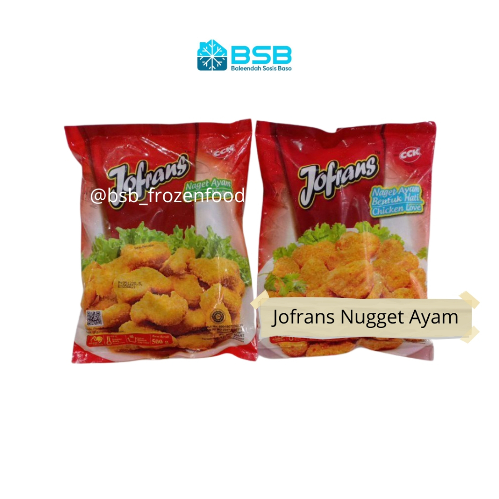 

Jofrans Naget Ayam / Chicken Nugget / Berat 225 gr / 500 gram Naget Siap Masak Praktis