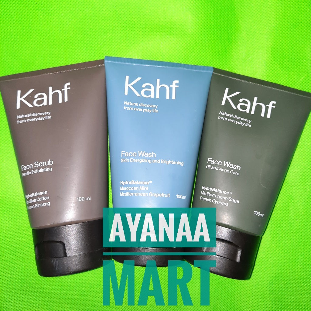 KAHF Face Wash Skincare Pria Halal BPOM Kahf Sunscreen Khaf Face wash Skincare Cowok Kafh Face Wash