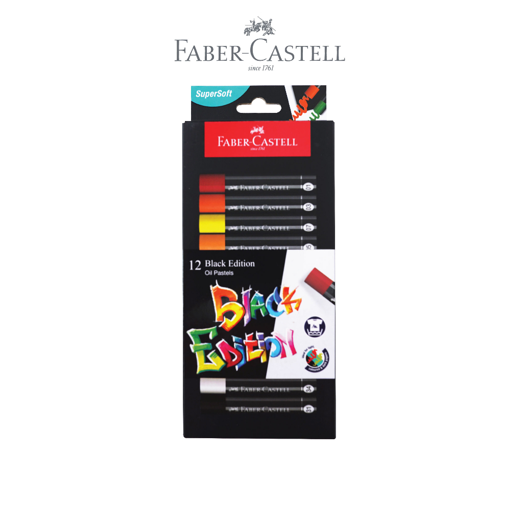 

Faber-Castell Krayon Minyak Black Edition Oil Pastel Series 12's