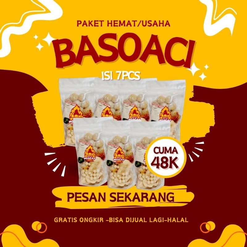 

BASO ACI ISI 7 PCS / PAKET USAHA BASO ACI NGACAY