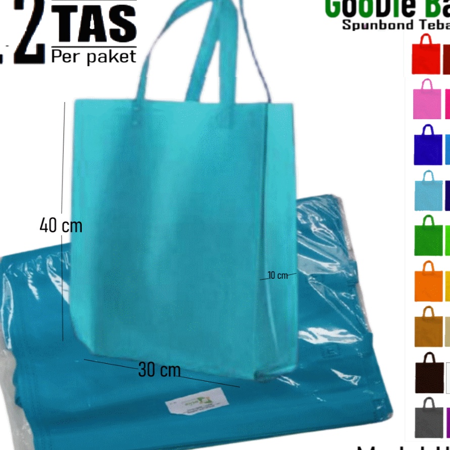 

KF7 1 Lusin isi 12 Tas Kain Spunbond Goodie Bag Tali Ukuran L 3x4 cm ntuk Kantong Belanja Lipat Serbaguna Bingkisan Souvenir Sembako Idangan Nasi Kotak Hajatan Pernikahan Box Goody bag Berkat Besek Syukuran Tasyakuran Lusinan Murah 3x4x1