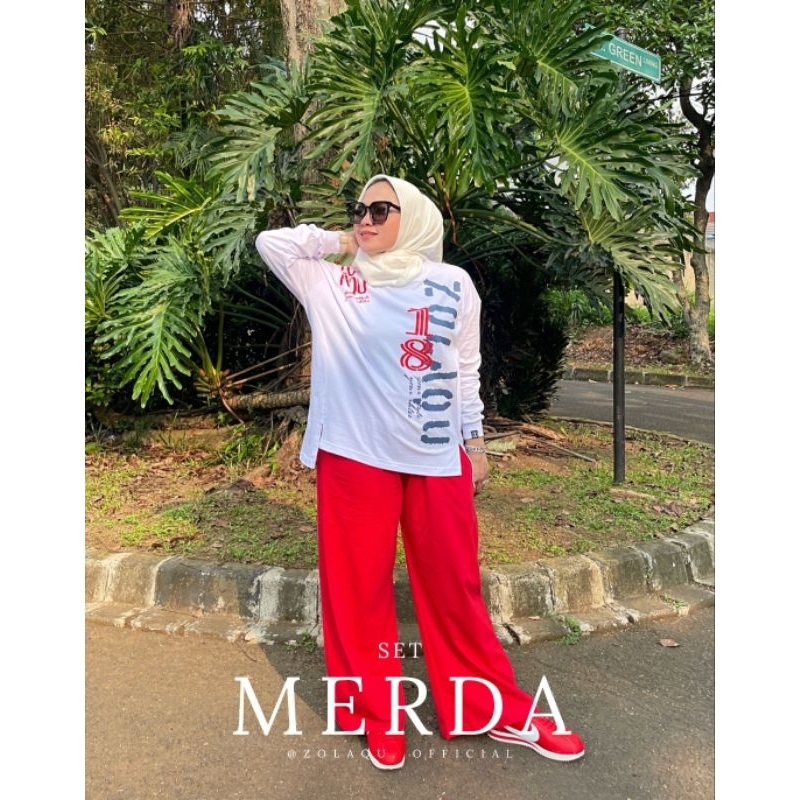 zolaqu original set merah putih merda