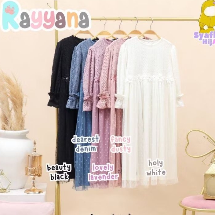 SYAFIQA HIJAB GAMIS RAYYANA - GAMIS ANAK PEREMPUAN XL.XXL.XXXL