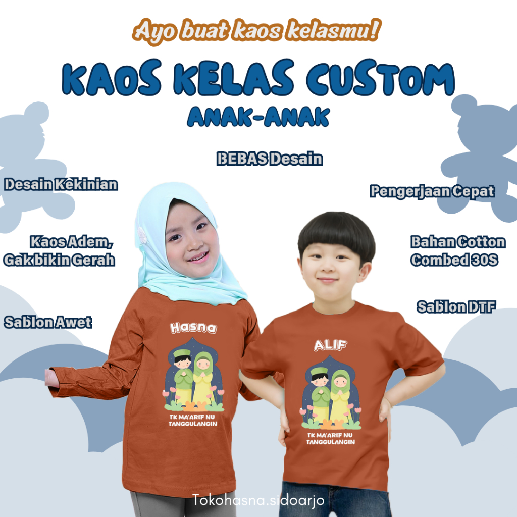 KAOS KELAS ANAK CUSTOM - KAOS SERAGAM KELAS ANAK - KAOS KELAS ANAK CUSTOM TERMURAH - KAOS ULANG TAHU