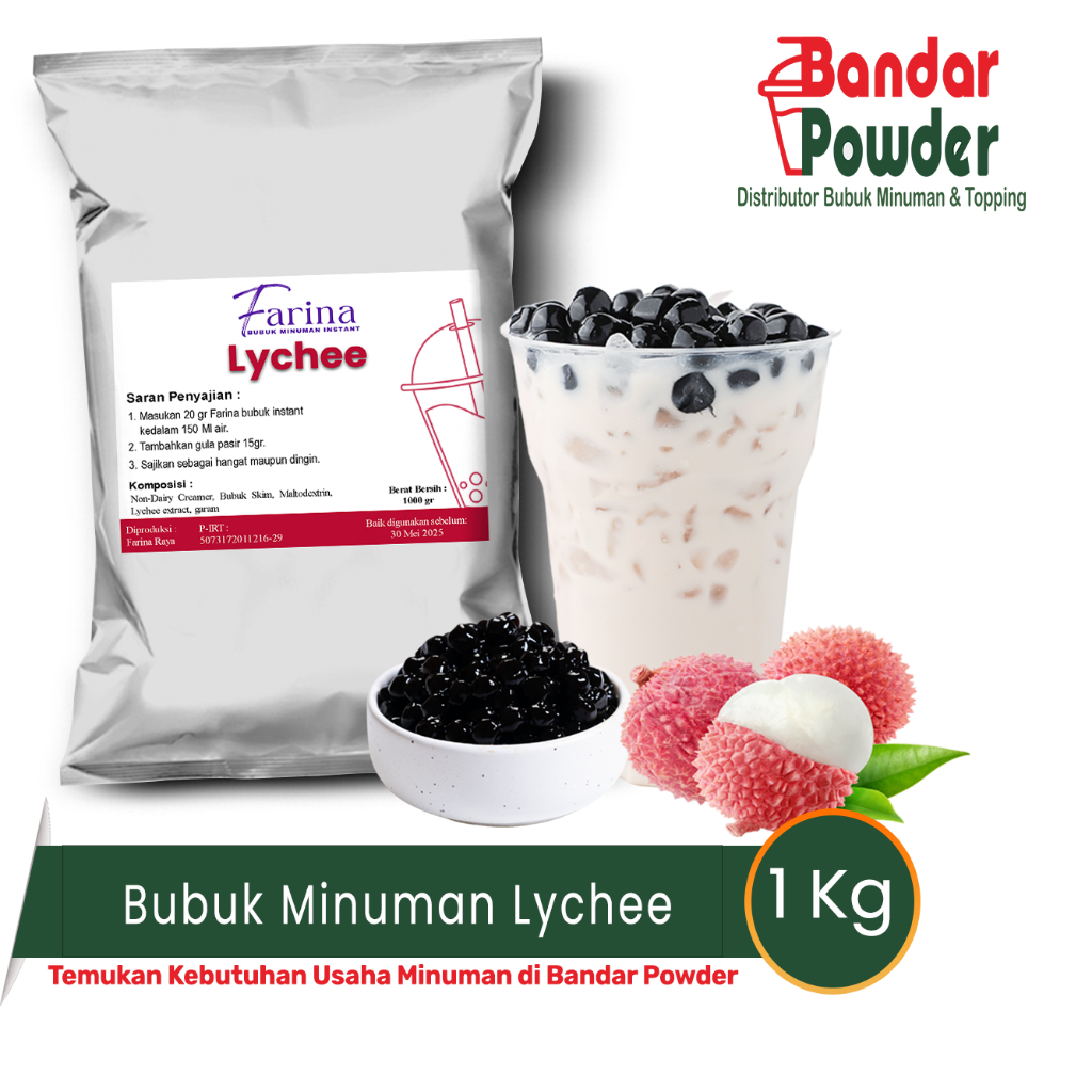 

Bubuk Minuman Premium Lychee 1 kg