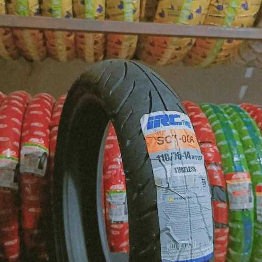 BAN LUAR IRC UKURAN 110/70-14 TUBELESS