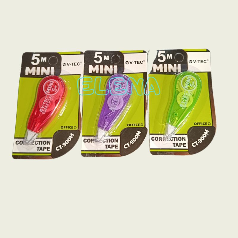 

correction tape v tec 5 mtr CT 900M/correction tape mini/tipex tarek mini