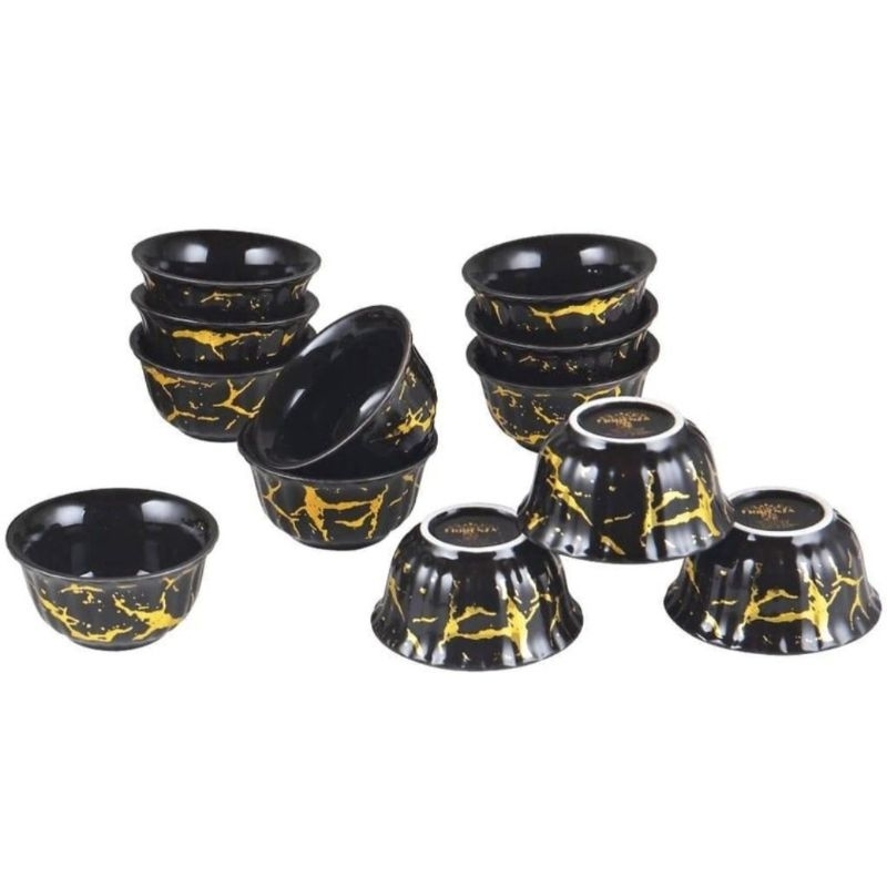 Mangkok Cuka Keramik Marble Fiorenza 1 Lusin 12 Pcs