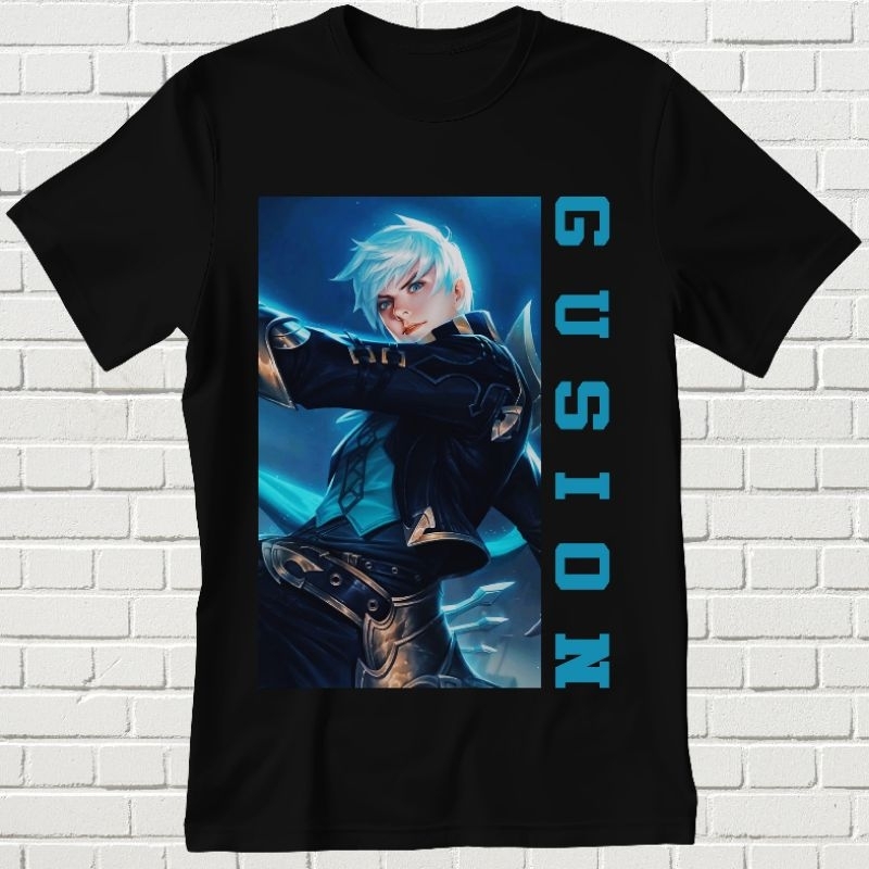 BAJU KAOS DEWASA GUSION MOBILE LEGENDS UNISEX TSHIRT || BAJU KAOS || KAOS || KAOS DISTRO || KAOS MOB