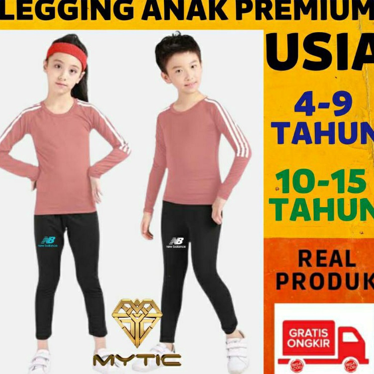 Stock Banyak  Celana Baselayer Legging Manset Anak Pria Dan Wanita Olahraga Renang Sepakbola Volly D